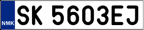 Trailer License Plate